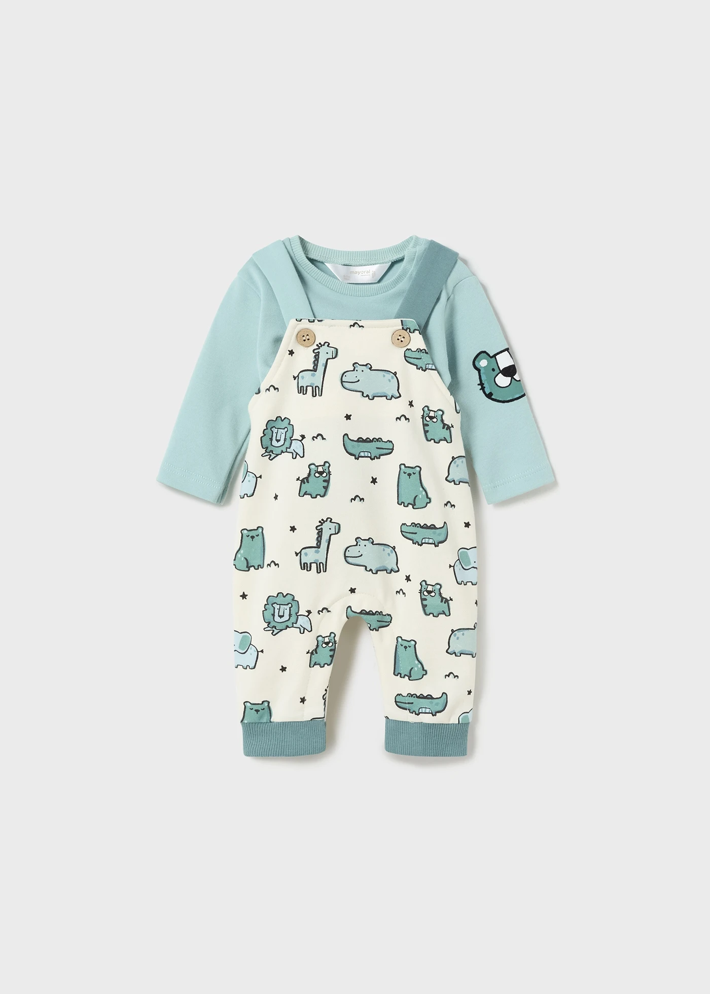 Mayoral Fleece Overall Set Style 2679 - Glacial